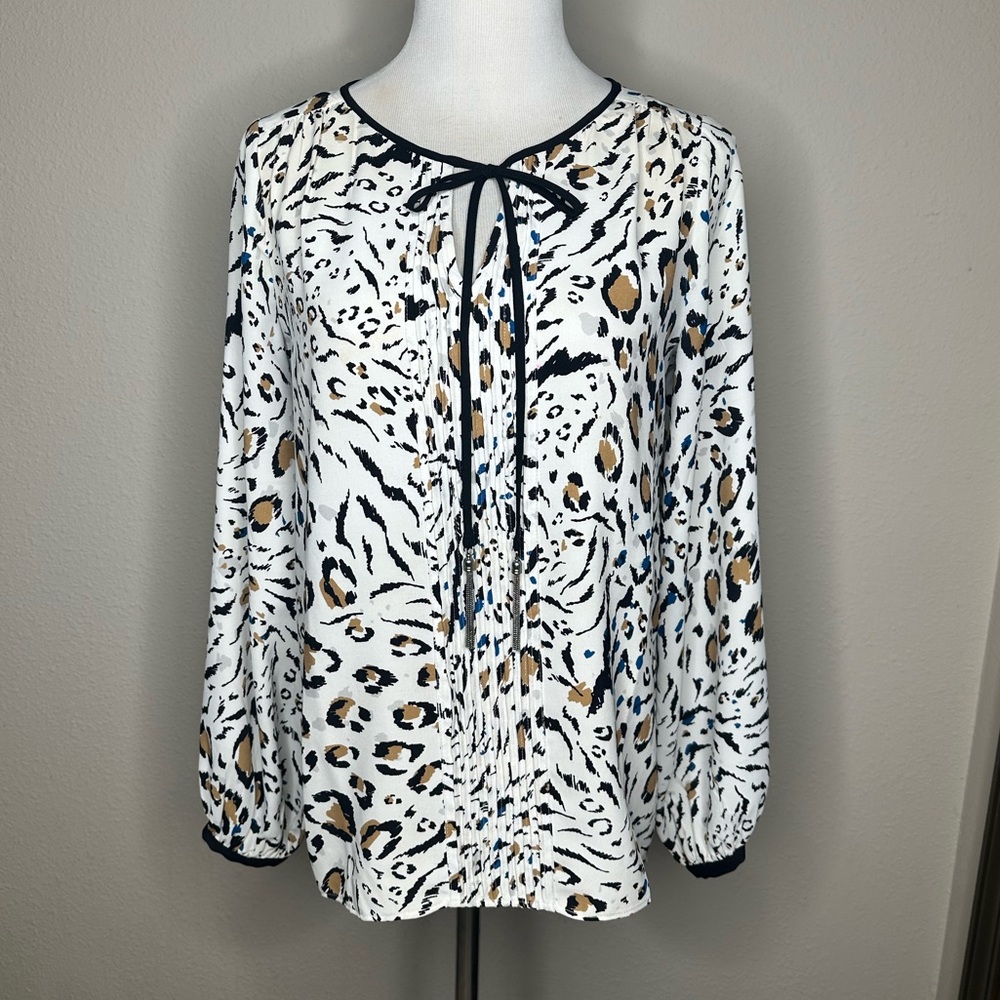 WHBM | Leopard Blouse